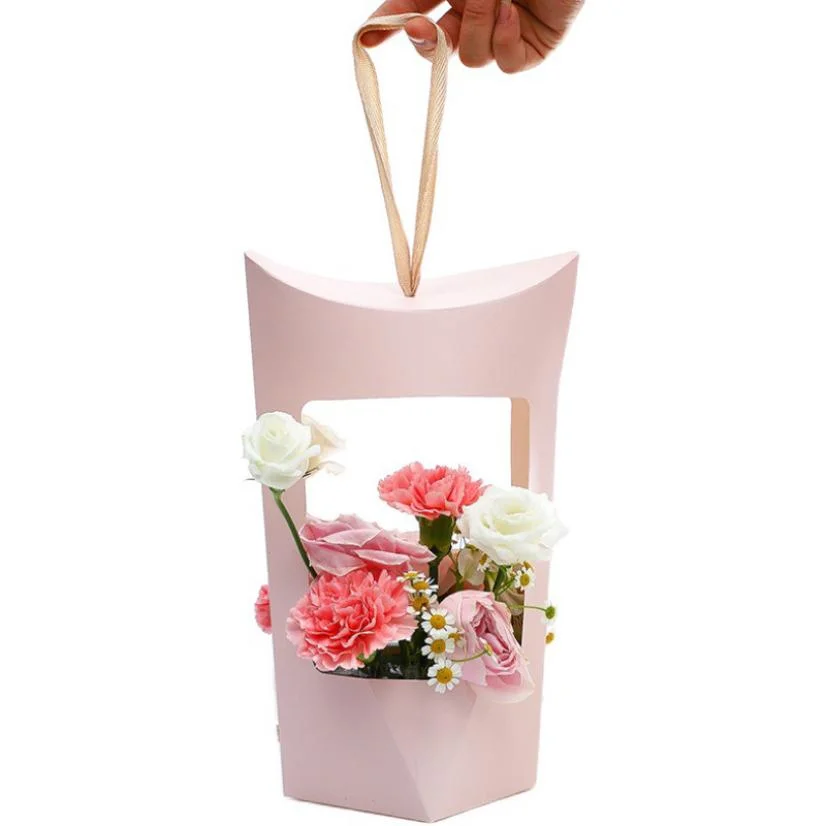 Eco Friendly Paper Small Perfume Candy Hat Box Round Flower Gift Packaging Boxes with Lid