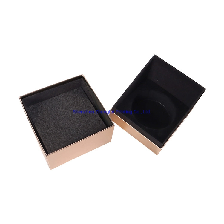 Square Hot Stamping Storage Packing Gold Foil Paper Candle Box