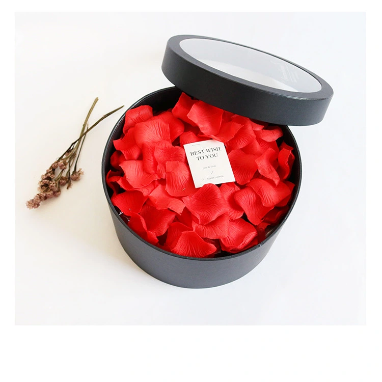 Hot Sale a Single Transparent Round Flower Box for Valentine′ S Day