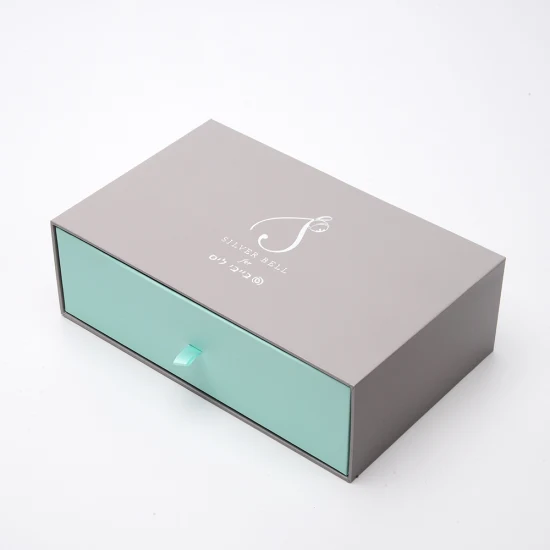 Boîte d'emballage en carton pour la conception d'emballage de tiroir de boîte de curseur de bouteille de parfum