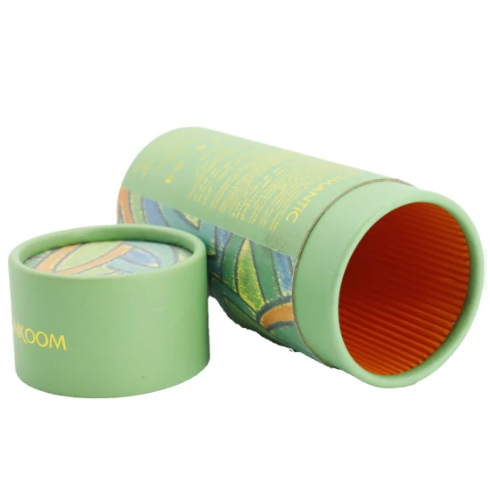 Boîte-cadeau ronde d'emballage de papier imprimé par carton fait sur commande de luxe de bougie pour la bougie