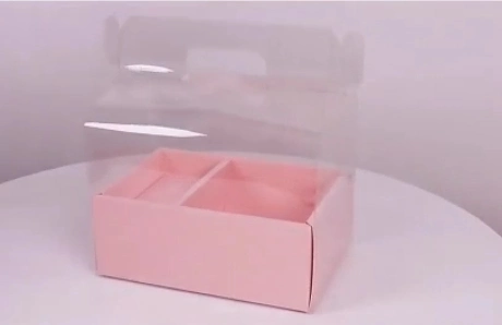 Boîtes d'emballage de vraies fleurs naturelles sèches personnalisées pour boîtes de fleurs et de desserts Bouquets carrés Boîtes à gâteaux de bonbons pour fleurs et amour