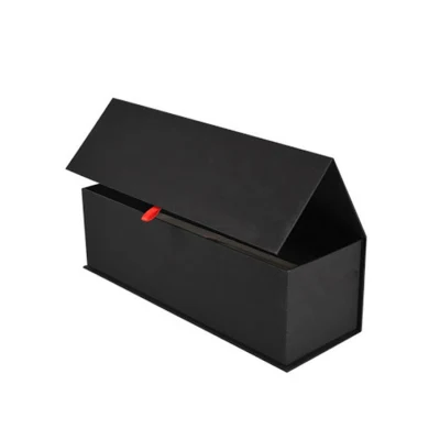 Boîte d'emballage à clapet en forme de livre de conception populaire Emballage cosmétique Boîte-cadeau Impression de conception d'aspiration Ajouter un aimant de boîte de couleur de logo