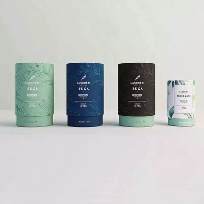 Arche Fabricant Personnalisé Cylindre Carton Carton Bougie Boîtes Rondes Cadeau Papier Tube Boîte D'emballage pour Parfum