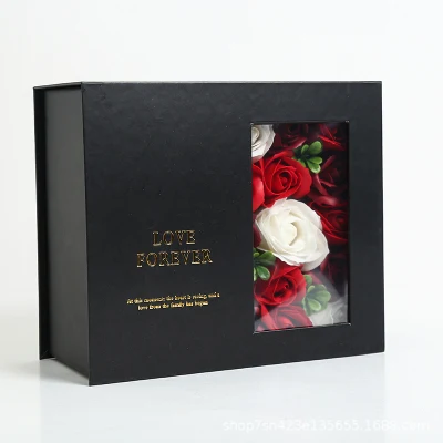 Fabricant de gros Rose boîte-cadeau fleur emballage boîte à fleurs en mousse de chocolat